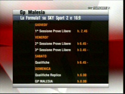 Immagine di SKY Sport - F1: Gran Premio della Malesia (21-22-23 marzo) - Scopri su Sky Italia